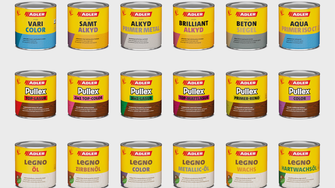 Ob Bautenlacke, Holzschutz oder Legno-Schiene – das einheitliche Design erleichtert die Orientierung,…  | © ADLER